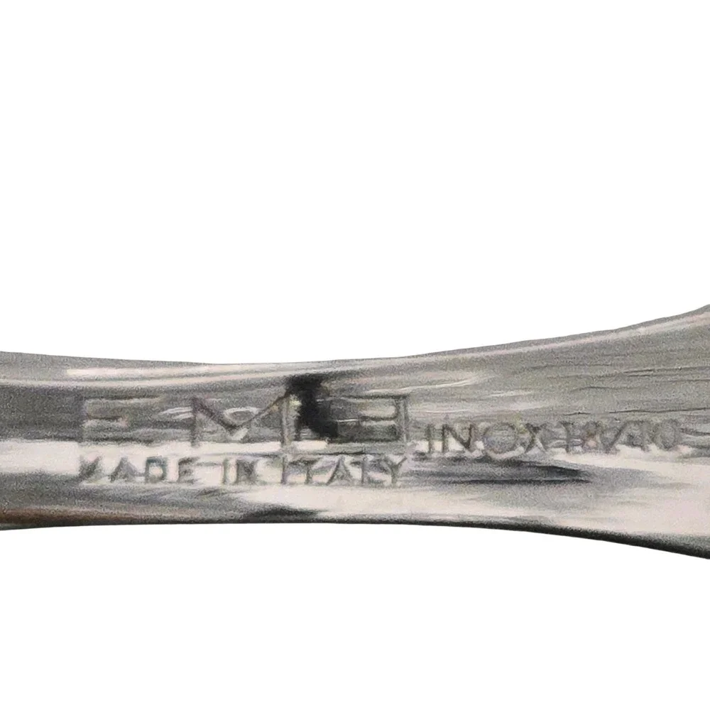EME Flatware Napoleon 12‎ Pcs Stainless Brown/Silver Marbled 18/10 Italy